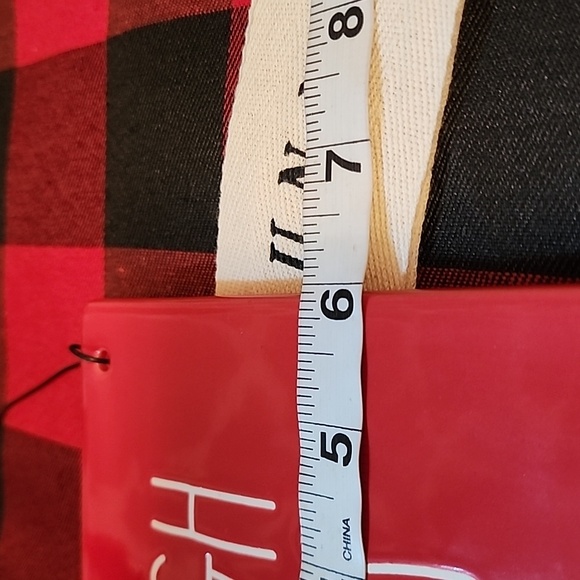 Rae Dunn Festive Red Sleigh Bells Sign - Picture 3 of 4